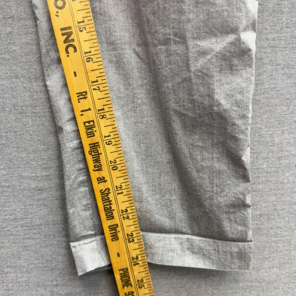 ORTTU Mens London Pants Gray Cropped Tapered Belted Elastic Waist‎ Size M